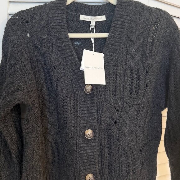 Naked Cashmere (NWT) Cropped Cable Knit Cardigan - Picture 2 of 4